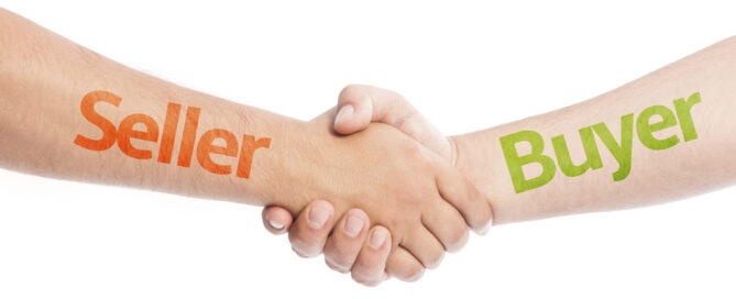 Seller and Buyer shaking hands