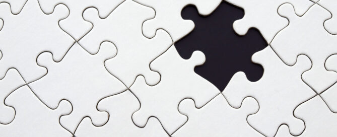 White Jigsaw Puzzle Illustration